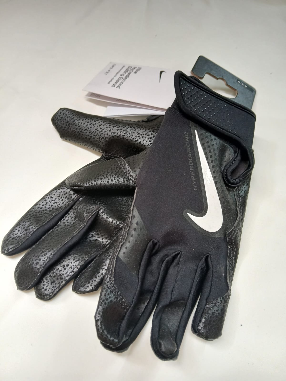 Guantes Nike Hyperdiamond - Adulto M - Negro/Blanco