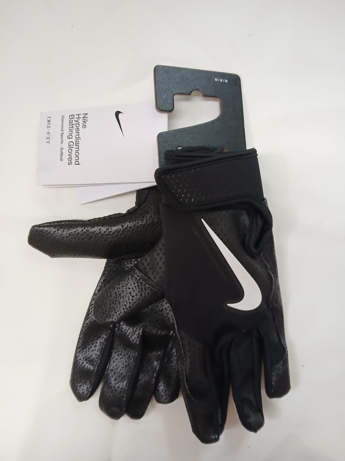 Guantes Nike Hyperdiamond - Adulto M - Negro/Blanco - Imagen 2