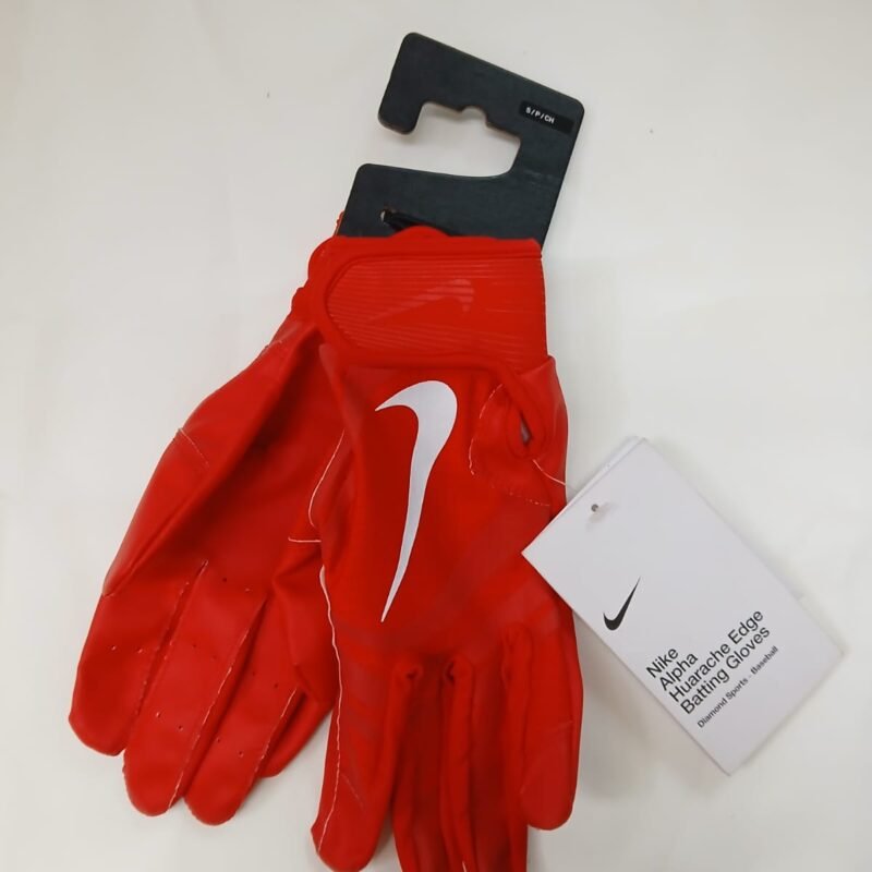 Guantes de bateo Nike Alpha Huarache  Edge - Youth M -Rojos