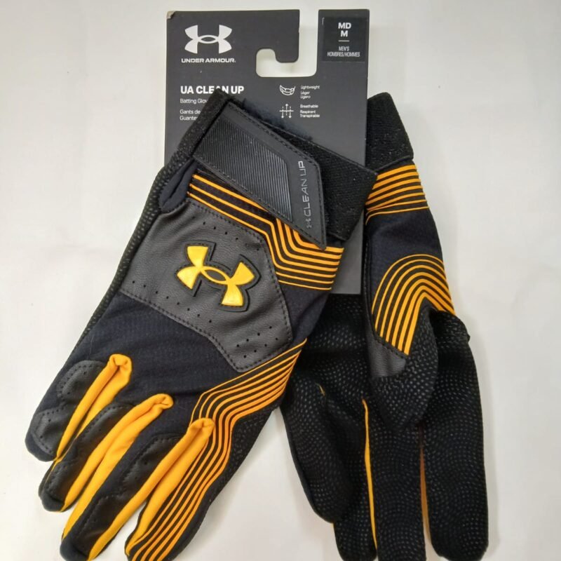 Guantes de bateo para adultos M, Under Armour CLEAN UP - Negro/Amarillo